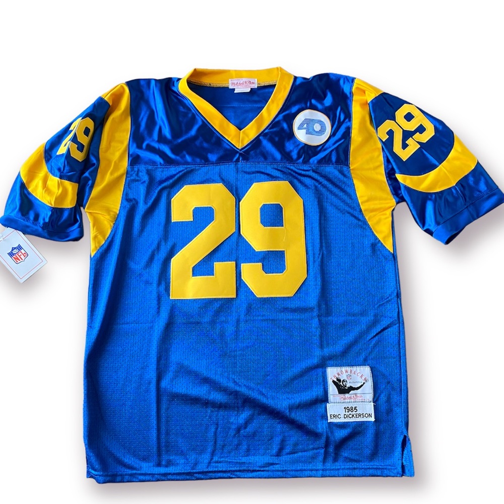 Mitchell & Ness NFL Throwbacks 1985 29 Eric Dickerson Los Angeles Rams Jersey